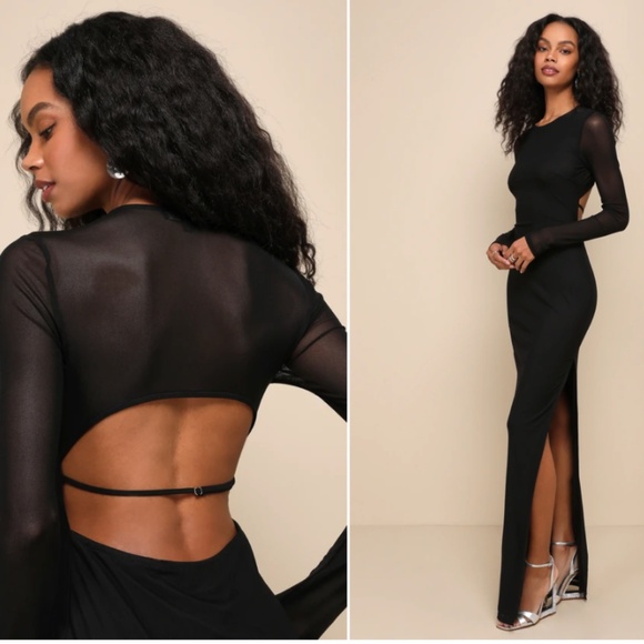 LULU's Prom Wedding Special Event Modern Chic Sexy Mermaid Maxi Dress - Picture 4 of 7